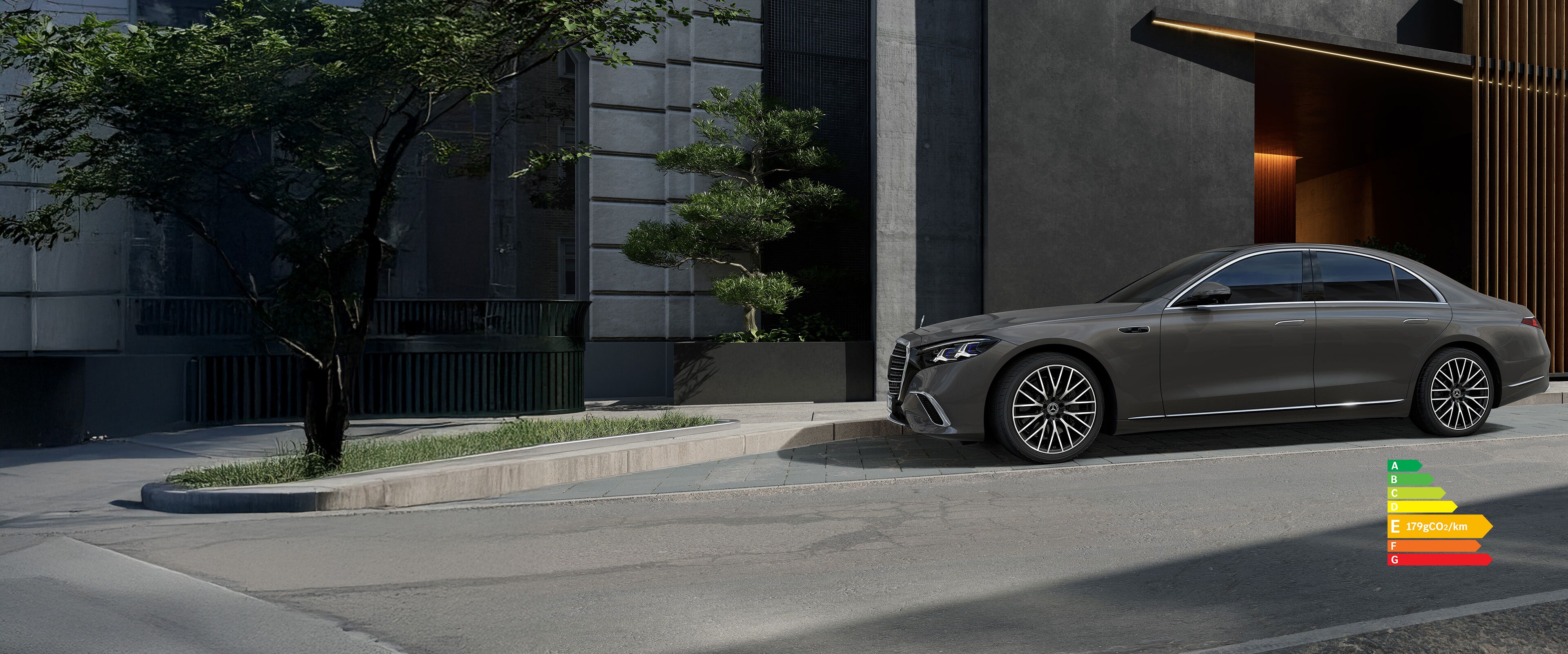 La nouvelle Mercedes-Benz Classe S Berline vue de près.