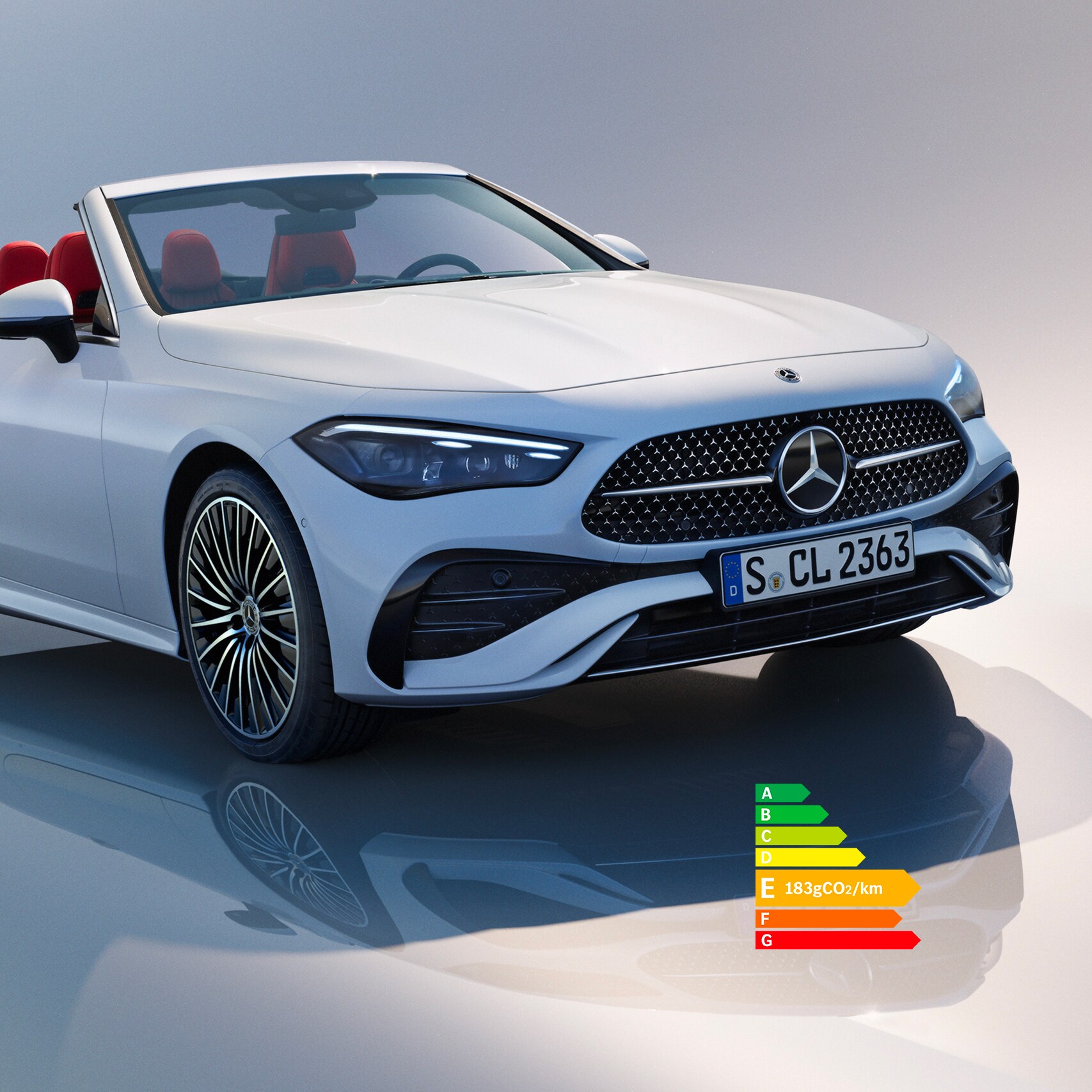L’intérieur de la Classe C Cabriolet de Mercedes-Benz.