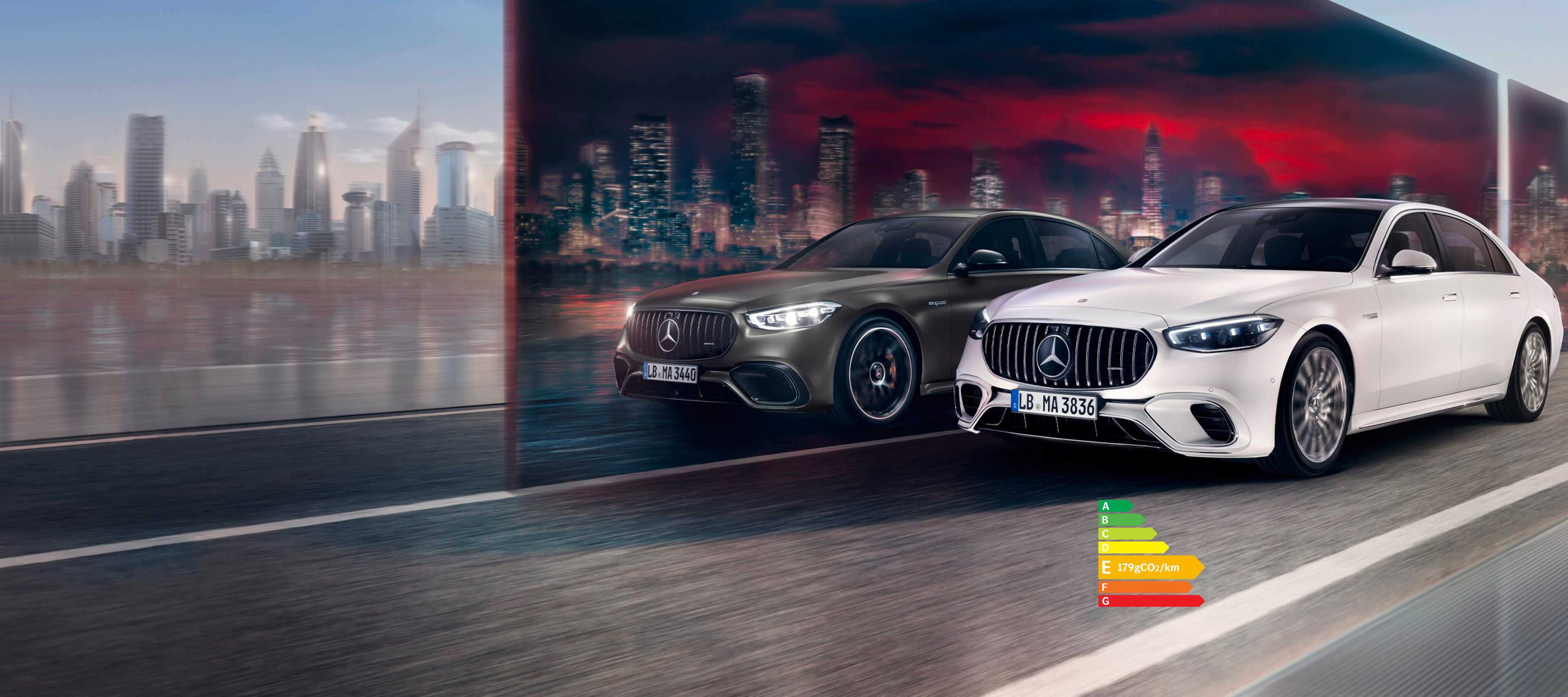 Classe S Berline | Mercedes-AMG La Mercedes-AMG S 63 E PERFORMANCE Berline dans une vue latérale.