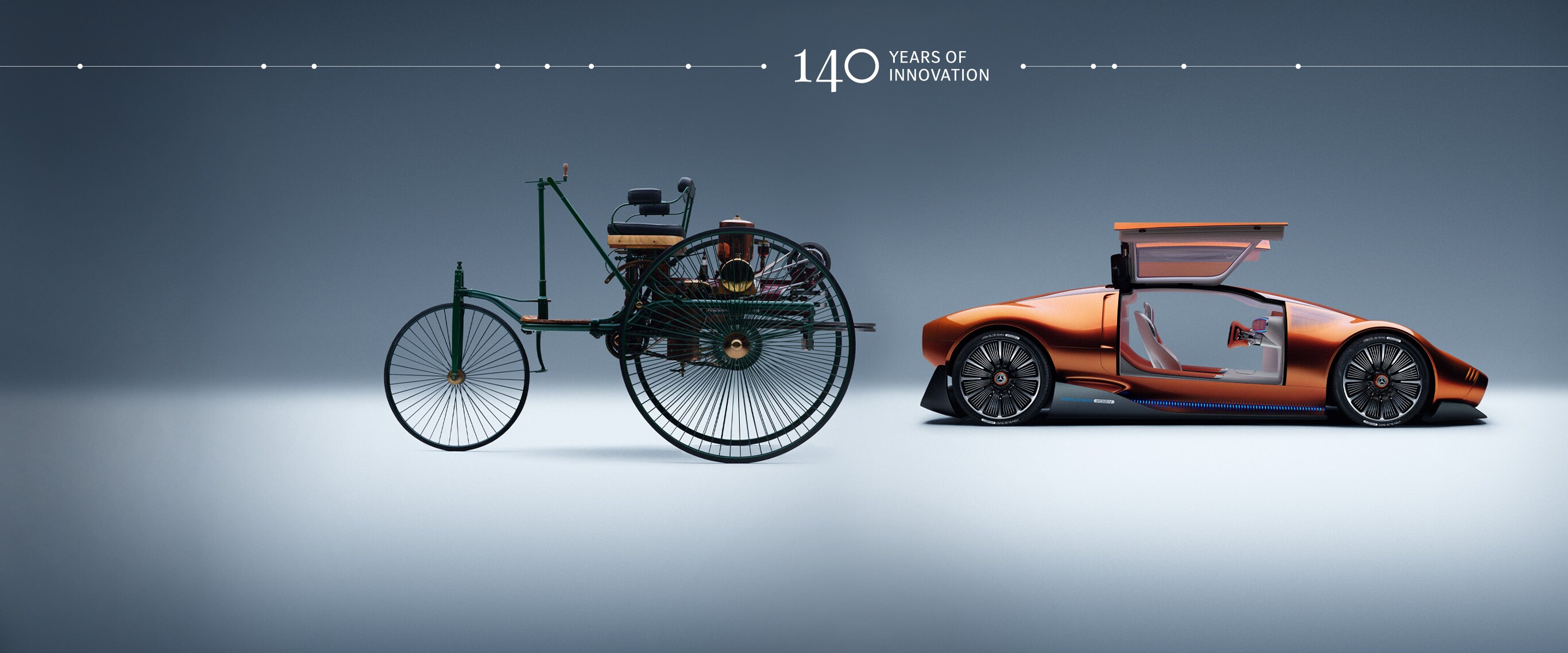 140 ans d’innovations par Mercedes-Benz