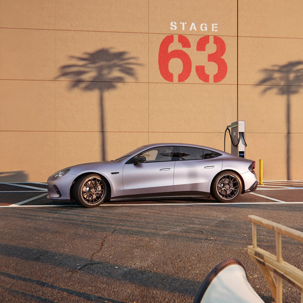 Autonomie de la Nouvelle AMG GT Coupé 4&nbsp;portes de Mercedes-AMG vue de face.