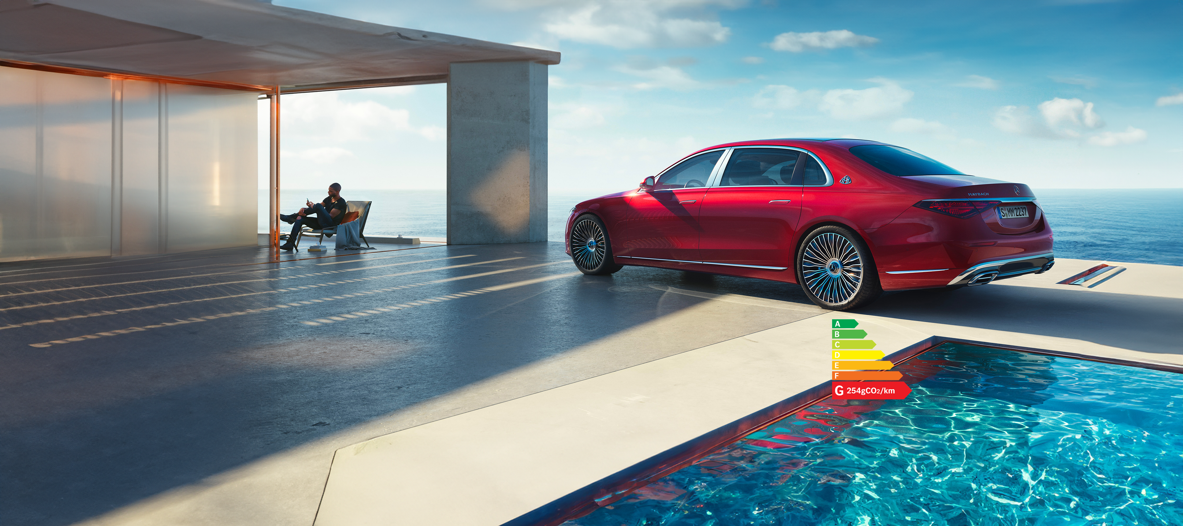 Leasing & Prix | Classe S | Mercedes-Maybach La Mercedes-Maybach Classe S vue de l’arrière.