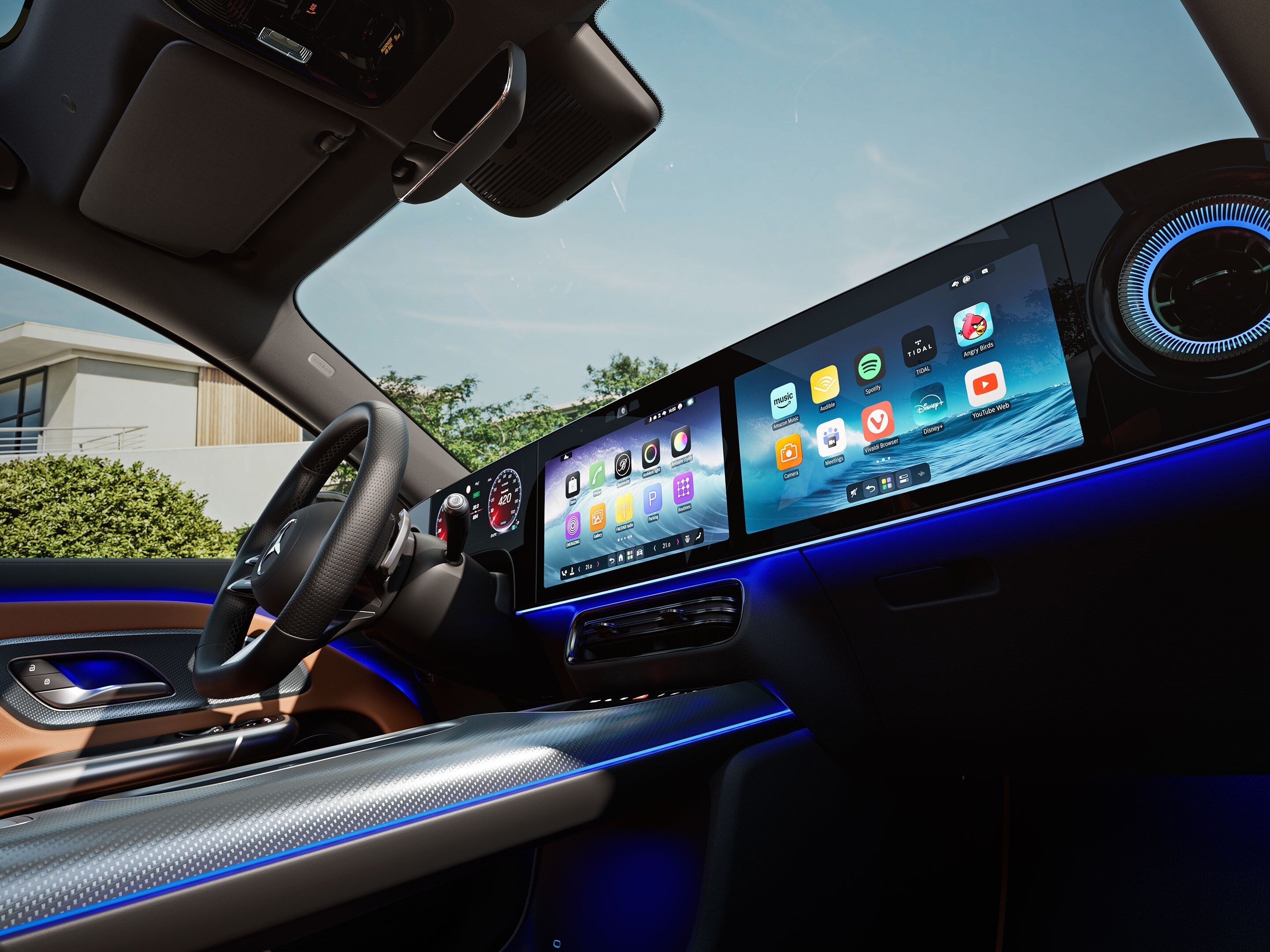 EQV Mercedes-Benz intérieur.