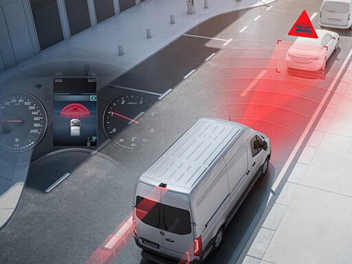 Le freinage d'urgence assisté actif peut vous aider à éviter les accidents avec d'autres usagers de la route dans diverses situations, ou à atténuer les conséquences d'un accident.