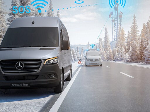 Le système d’appel d’urgence Mercedes-Benz peut vous faire gagner du temps en cas d’urgence.