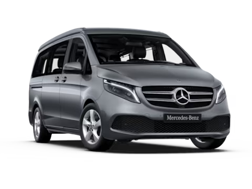 Gebrauchte Marco Polo von Mercedes-Benz Vue trois quarts avant d'un Mercedes-Benz Classe V Marco Polo sur fond blanc.