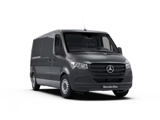 Gebrauchte Sprinter von Mercedes-Benz Vue trois quarts avant d'un Mercedes-Benz Sprinter sur fond blanc.