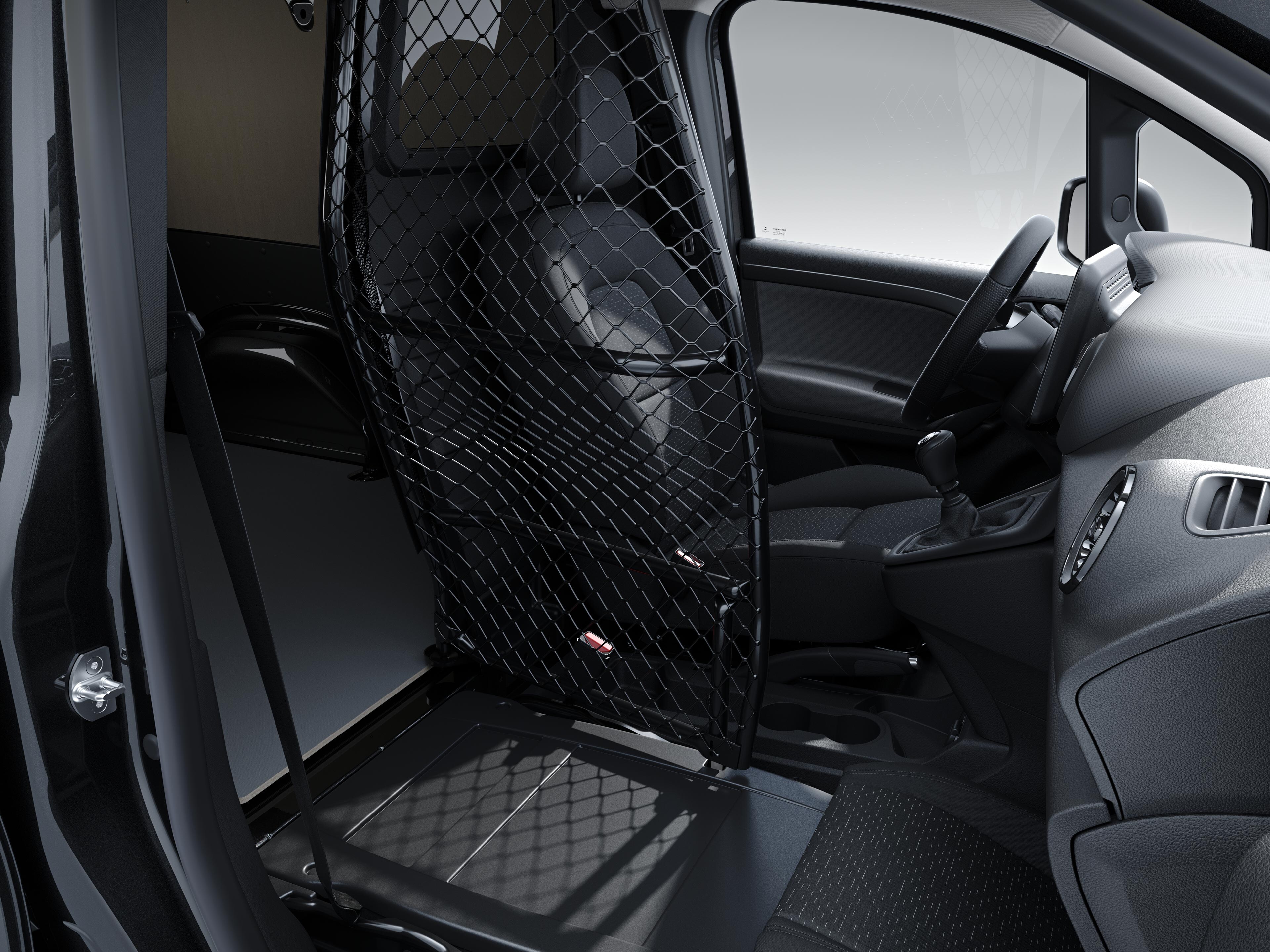 Mercedes Citan fourgon bleu : siege passage pliable