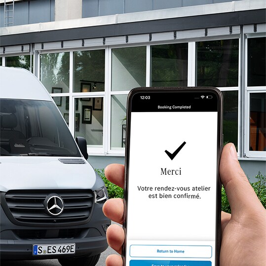 Mercedes-Benz Vito and Sprinter are driving on a road.