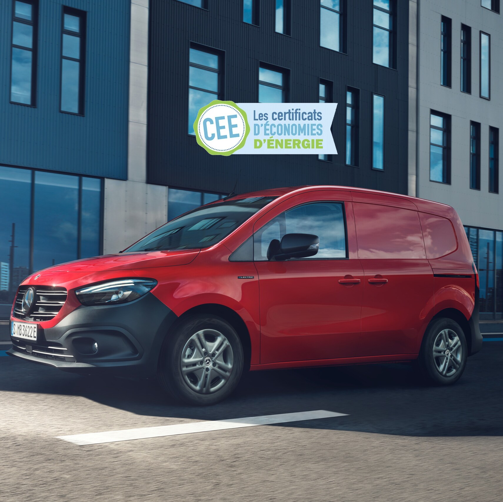Le Mercedes-Benz eCitan fourgon en action.