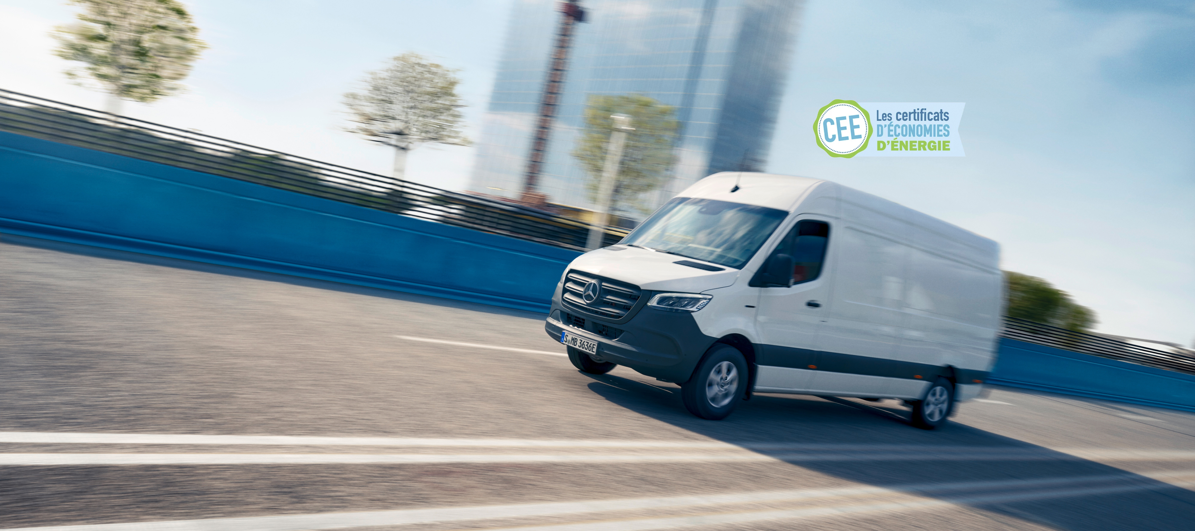 eSprinter Panel Van | Mercedes-Benz The Mercedes-Benz eSprinter Panel Van on the road.