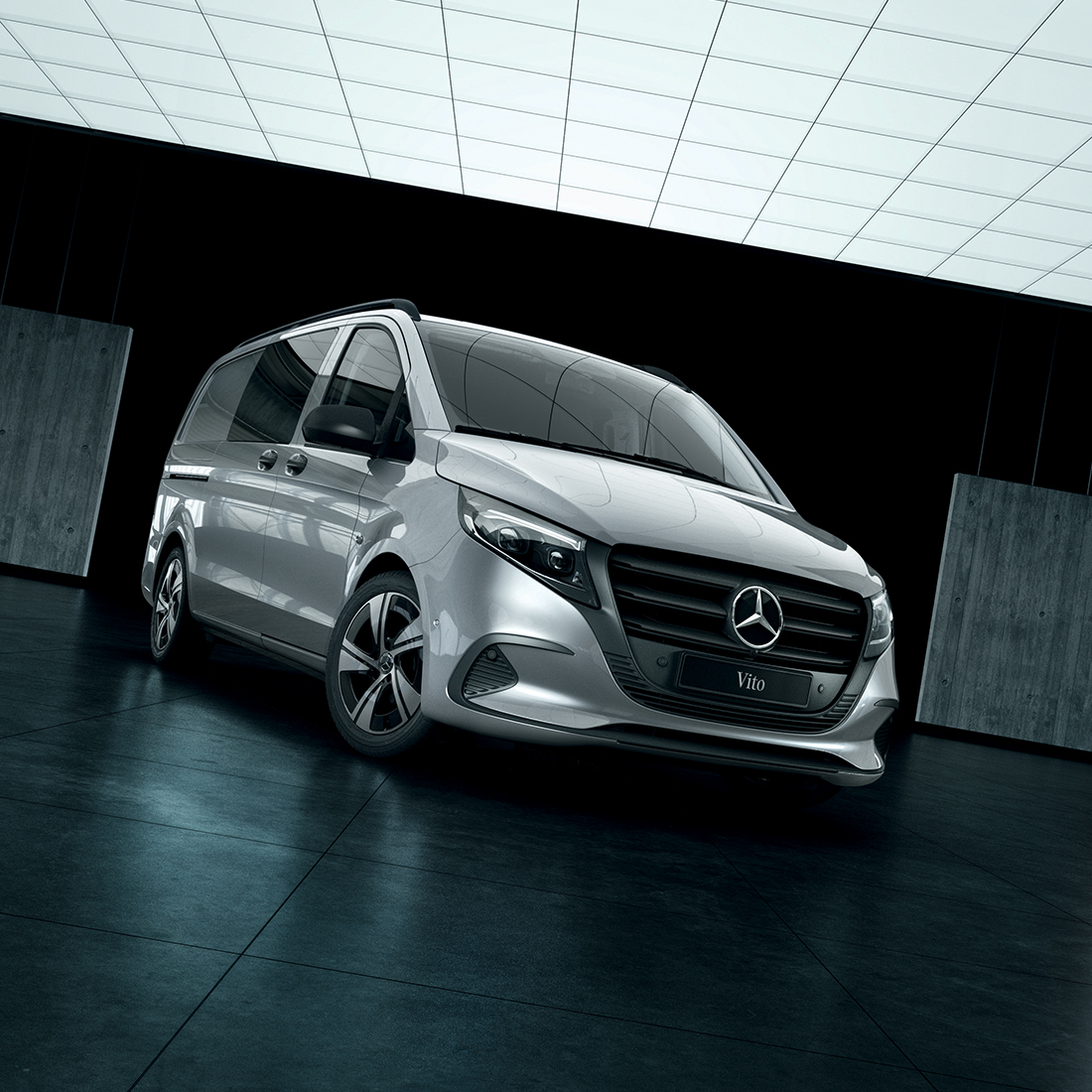 Nouveau Vito Mixto | Mercedes-Benz Le Nouveau Vito Mixto dans un parking.