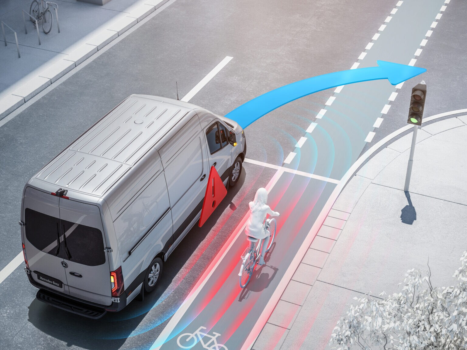 Ce système d’assistance peut vous avertir par des signaux visuels et sonores que des usagers de la route se trouvent dans l'angle mort du côté du passager avant.