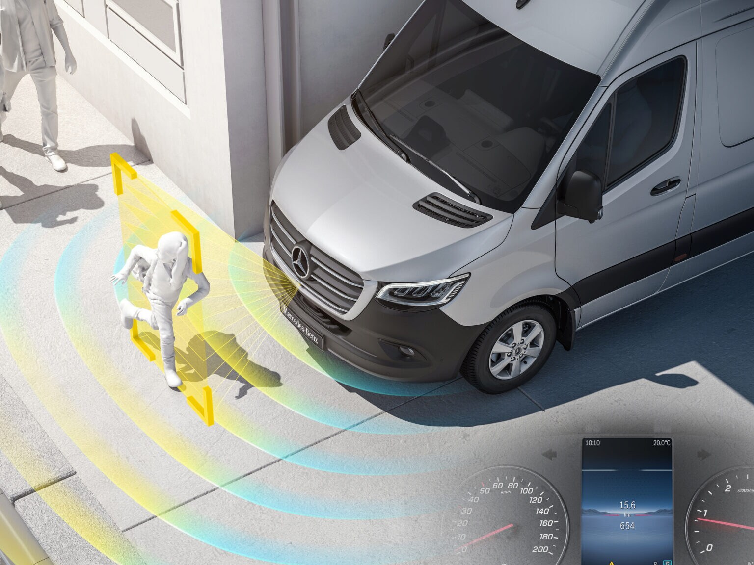 Ce système d'assistance peut vous aider à reconnaître à temps les risques de collision lorsque vous sortez de la route.