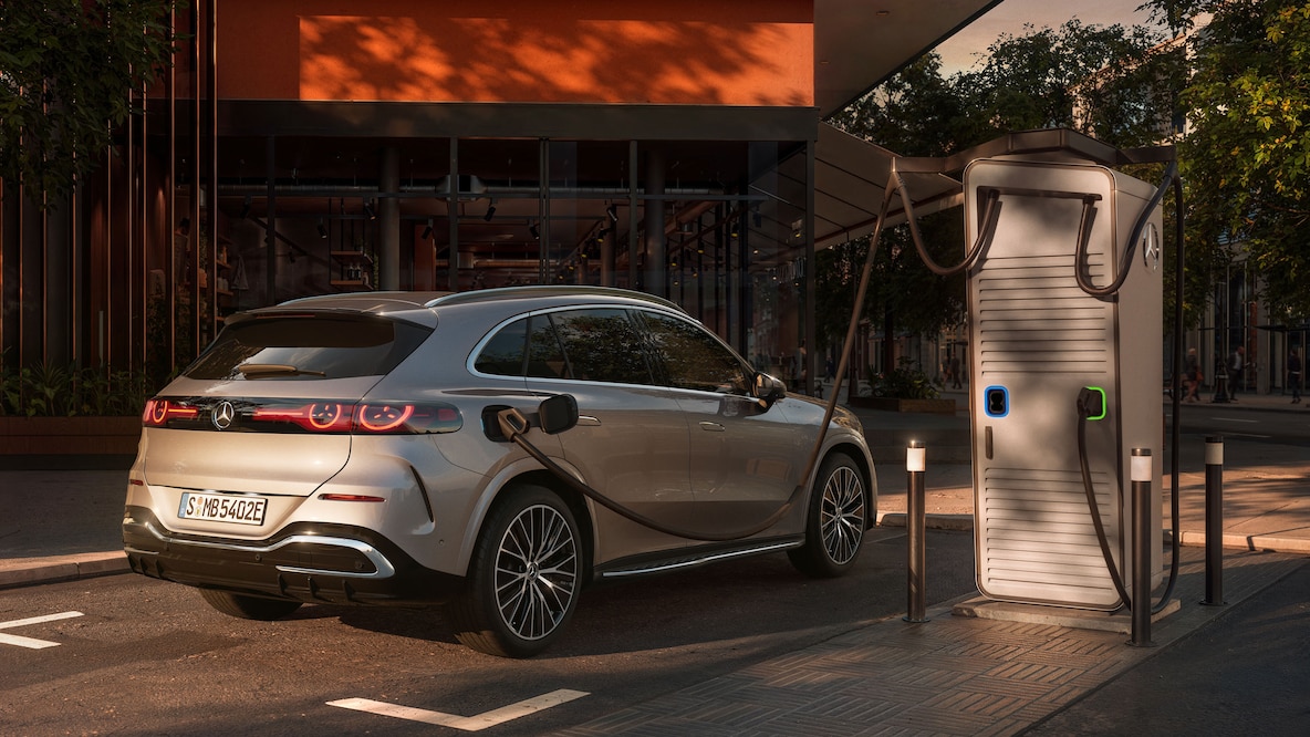 L'extérieur du nouveau GLC avec technologie EQ de Mercedes-Benz.