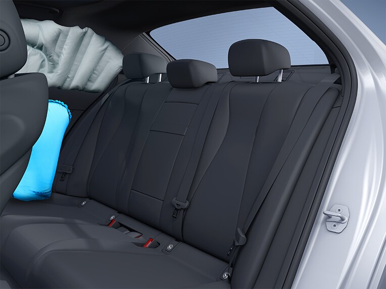 Une illustration des airbags latéraux à l’arrière.