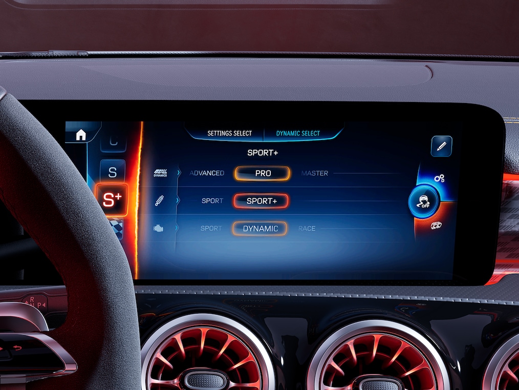 Le châssis avec chaîne cinématique de la Mercedes-AMG A&nbsp;35 4MATIC ou A&nbsp;45&nbsp;S 4MATIC+.