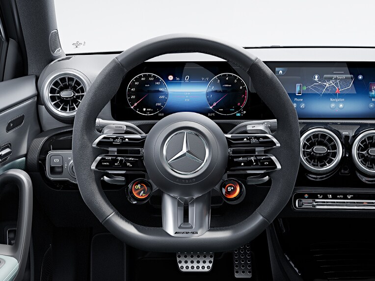 Le volant Performance AMG de la Mercedes-AMG Classe A Berline.