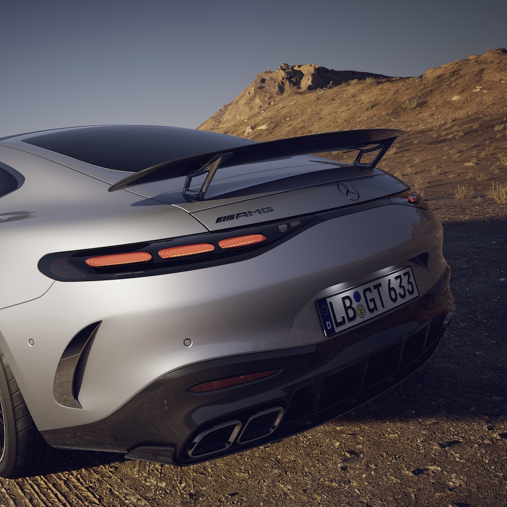 L'aérodynamique active de la Mercedes-AMG GT&nbsp;63 Coupé.