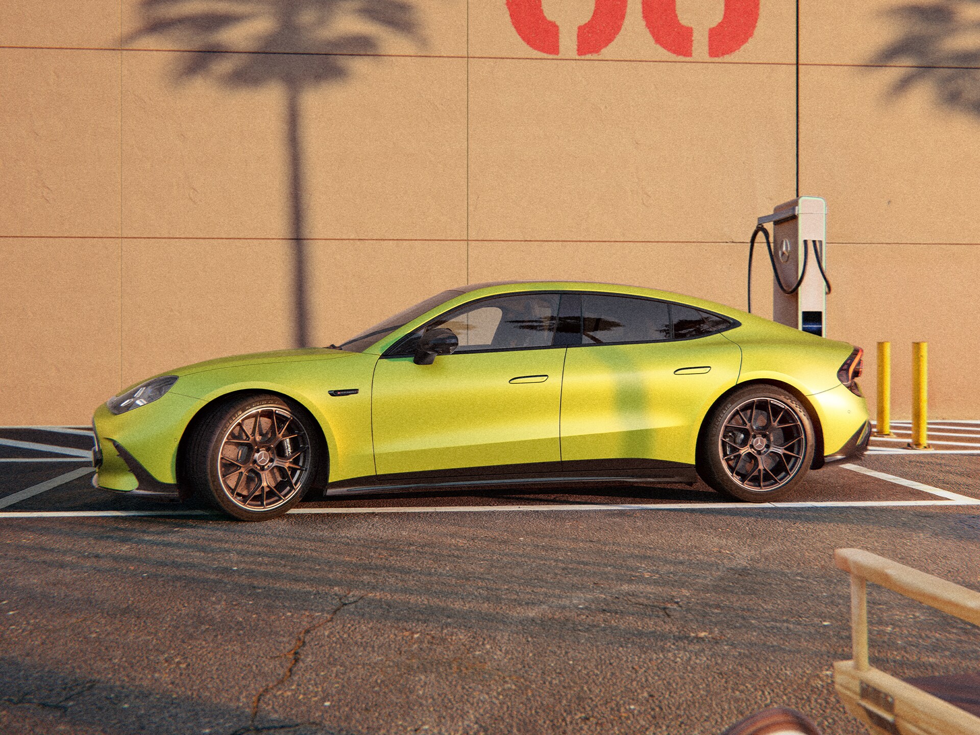 La recharge du tout nouveau GT Coupé 4&nbsp;portes de Mercedes-AMG.