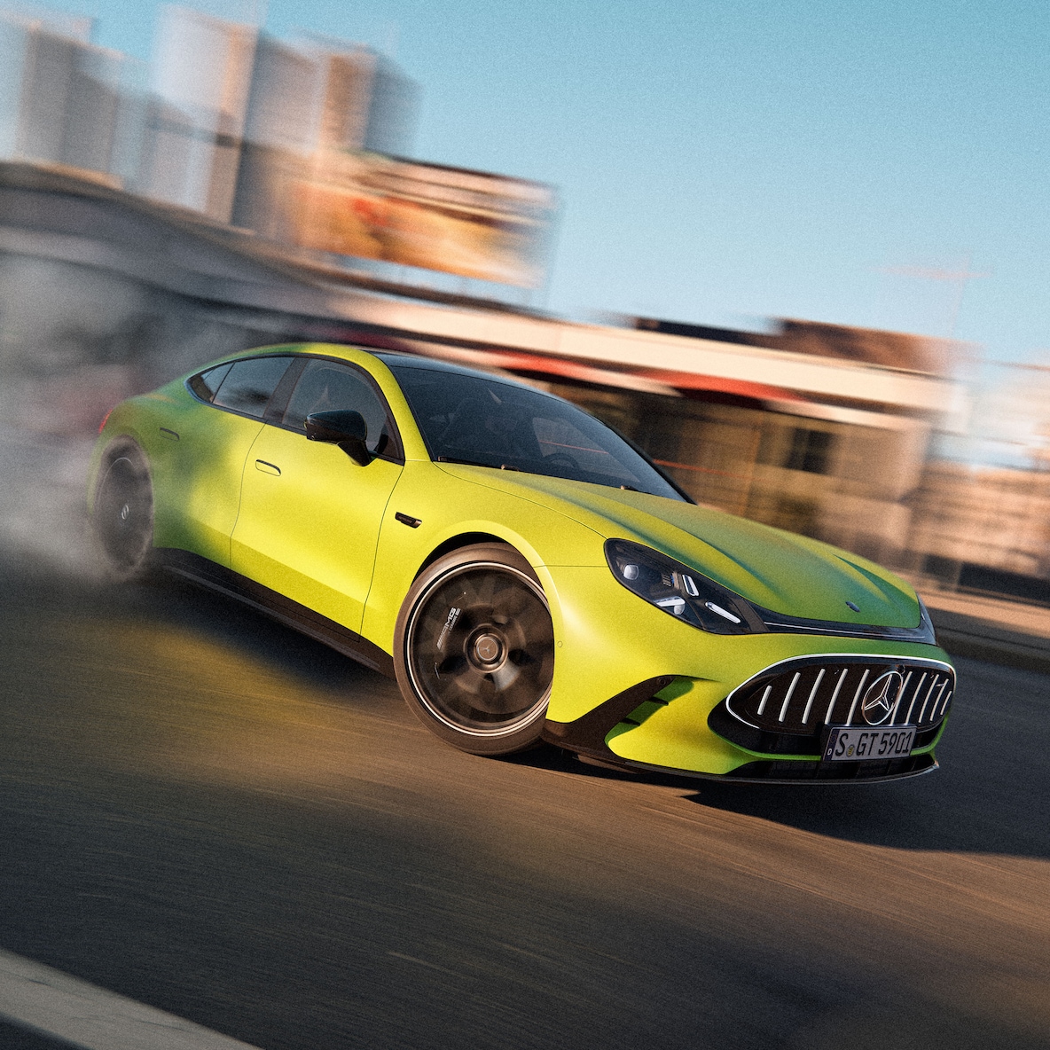 Performences de la Nouvelle AMG GT Coupé 4&nbsp;portes.