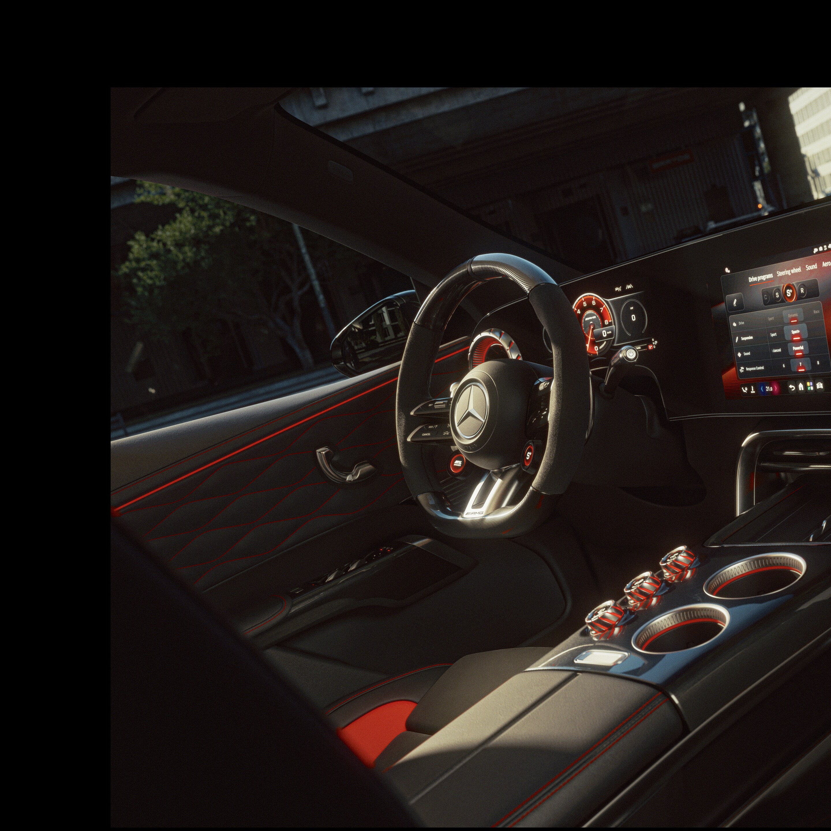 L'intérieur du tout nouveau GT SUV de Mercedes-AMG.