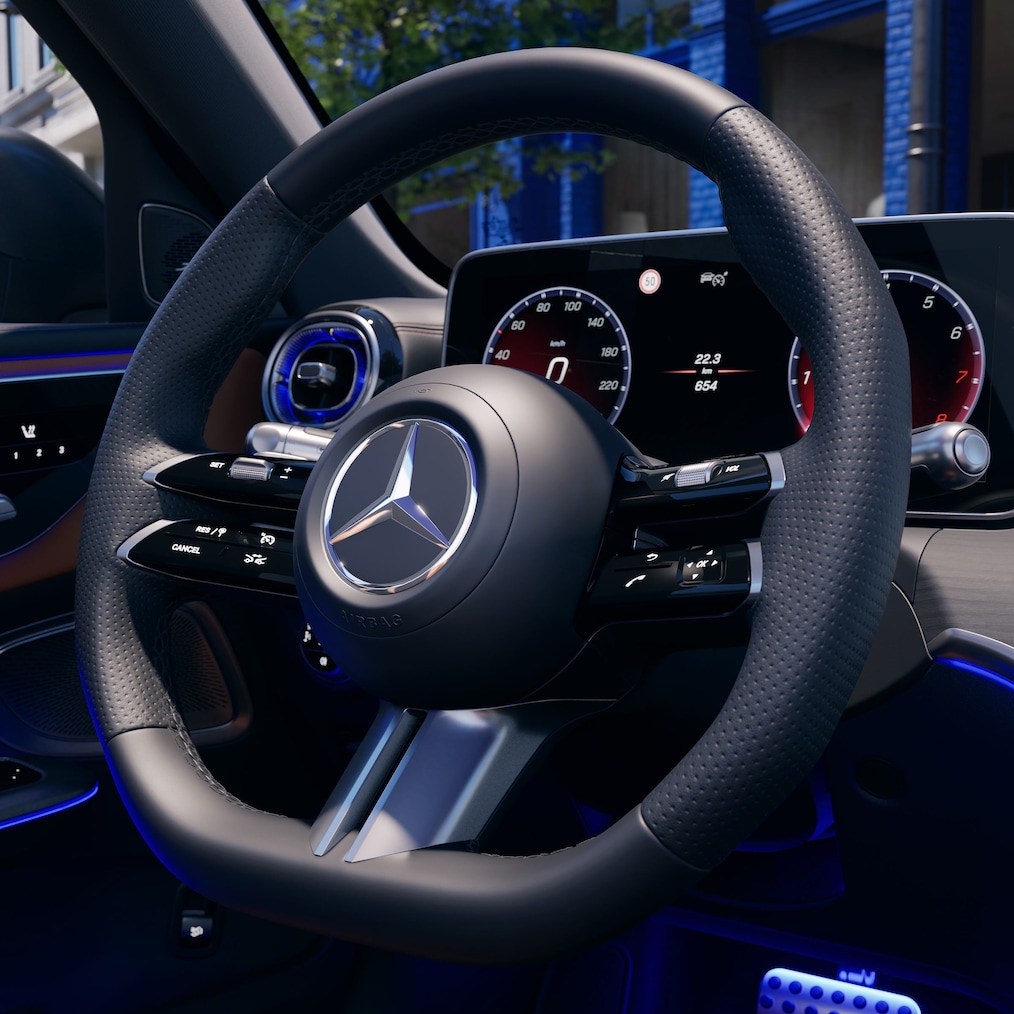 Le nouveau volant dans la nouvelle Classe&nbsp;C Berline de Mercedes-Benz.