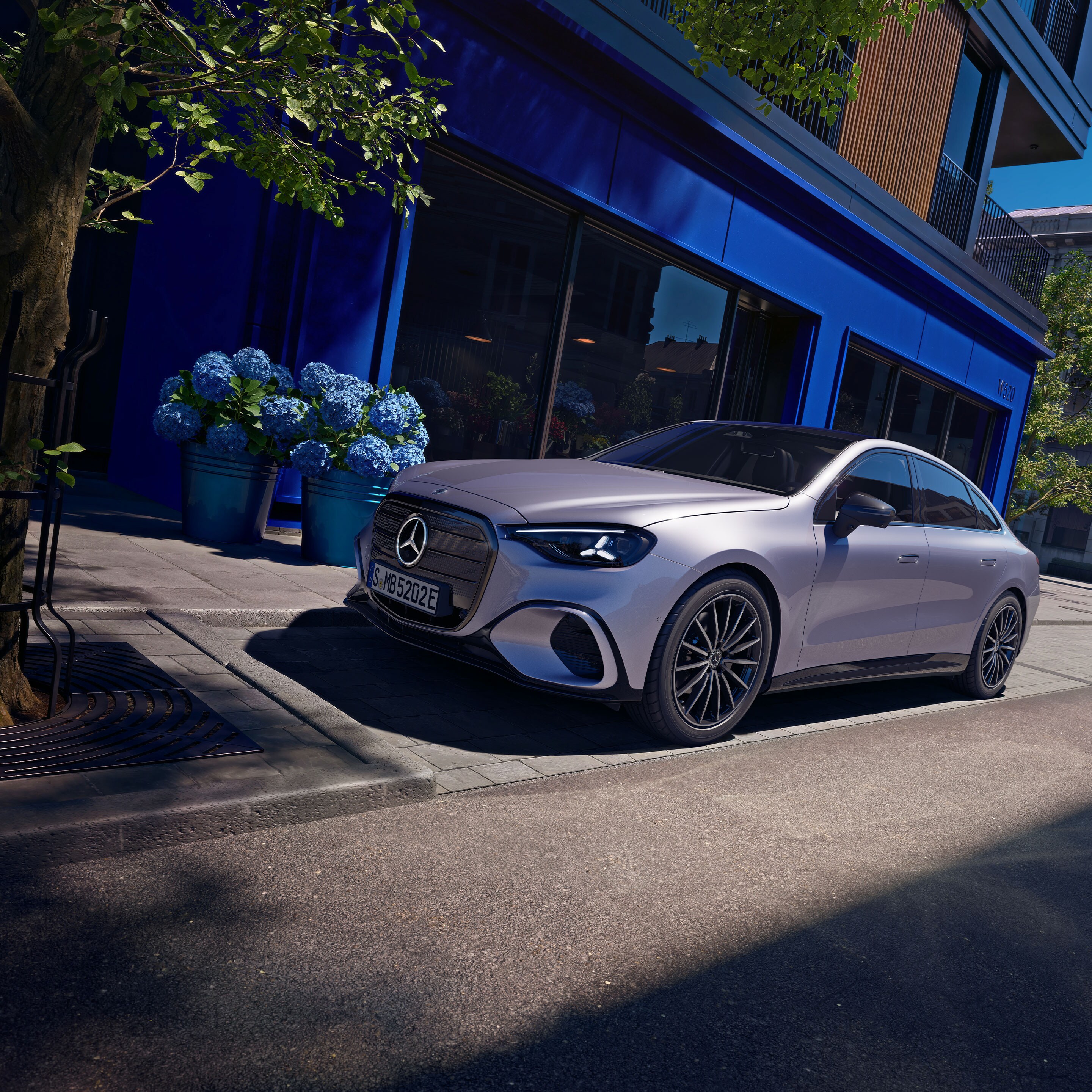 L'extérieur de la nouvelle Classe&nbsp;C de Mercedes-Benz.