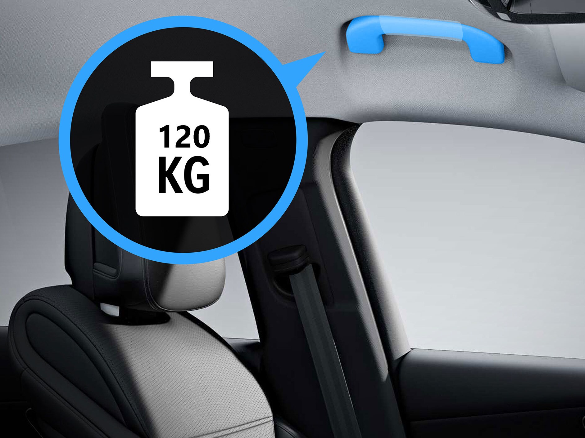 Illustration de la poignée confort renforcée de Mercedes-Benz.