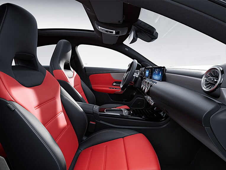 La représentation du pack cuir AMG du CLA Coupé de Mercedes-AMG.