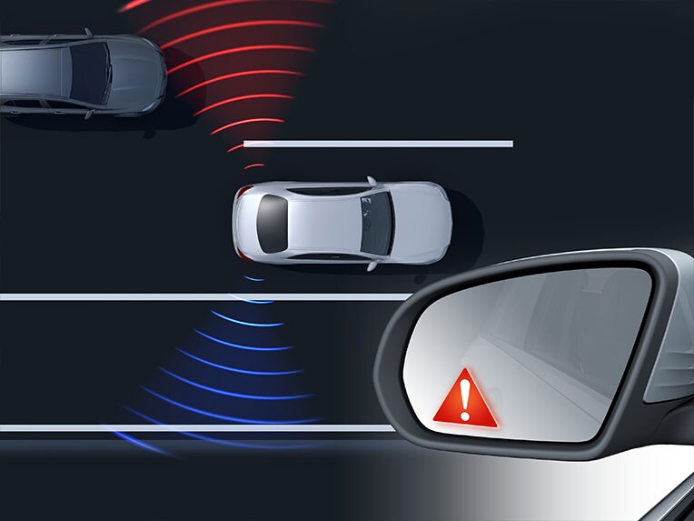 L’assistance d’angle mort dans la toute nouvelle CLA de Mercedes-Benz.