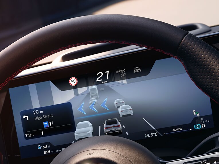Le MBUX Surround Navigation dans la toute nouvelle CLA de Mercedes-Benz.
