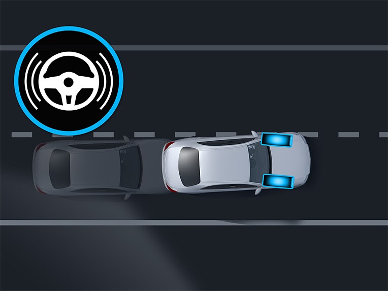 L’assistant de franchissement de ligne dans la nouvelle Mercedes-Benz CLA Shooting Brake.