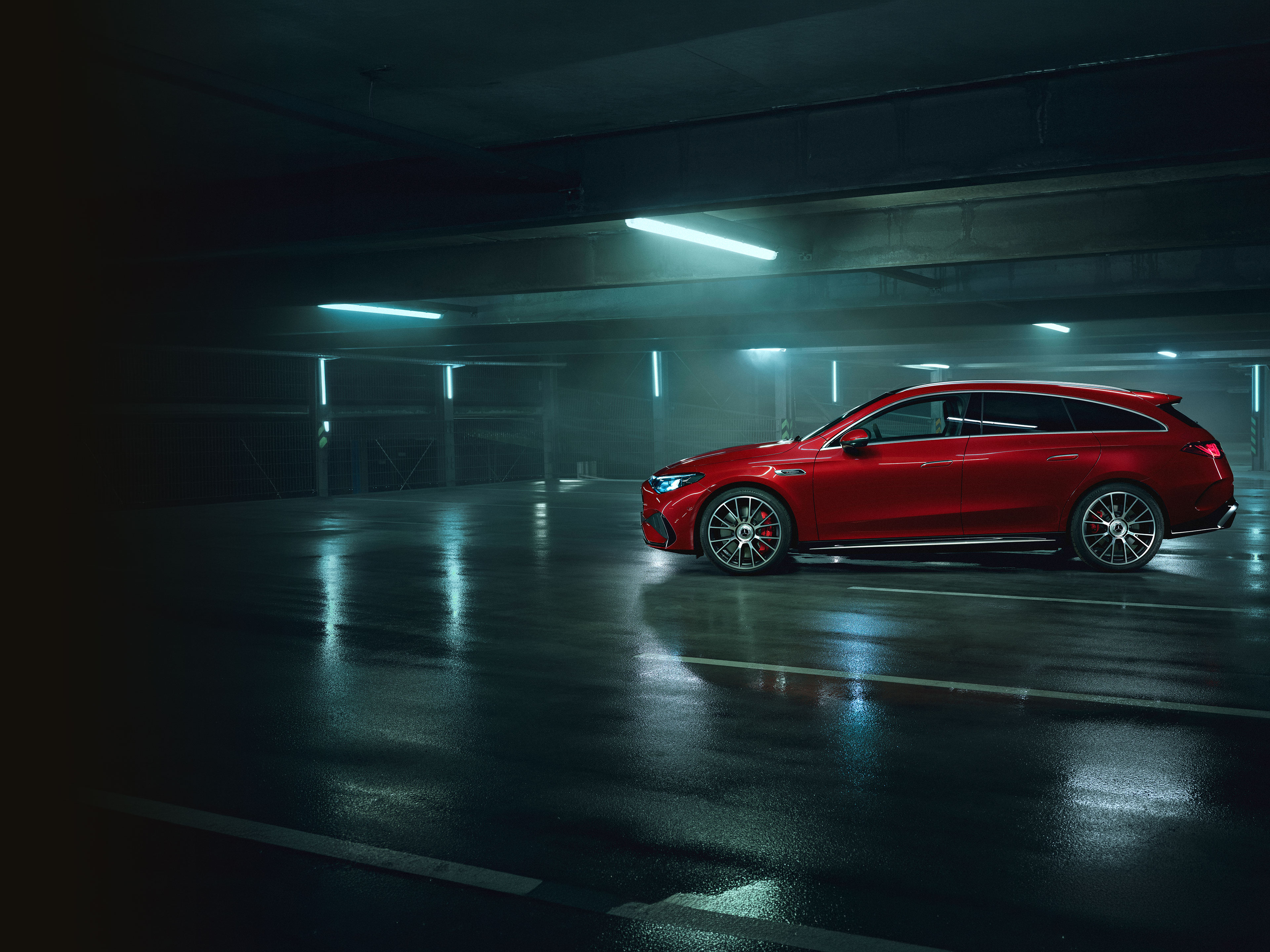 Extérieur | CLA Shooting Brake | Mercedes-AMG L’extérieur du tout nouveau Mercedes-AMG CLA 45 électrique 4MATIC+ Shooting Brake.