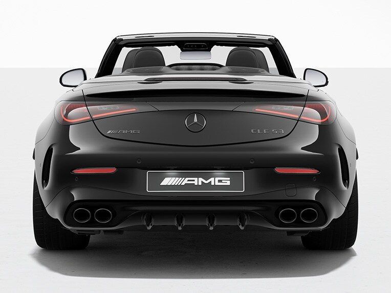 Le Mercedes-AMG CLE Cabriolet avec Pack Nuit AMG II.