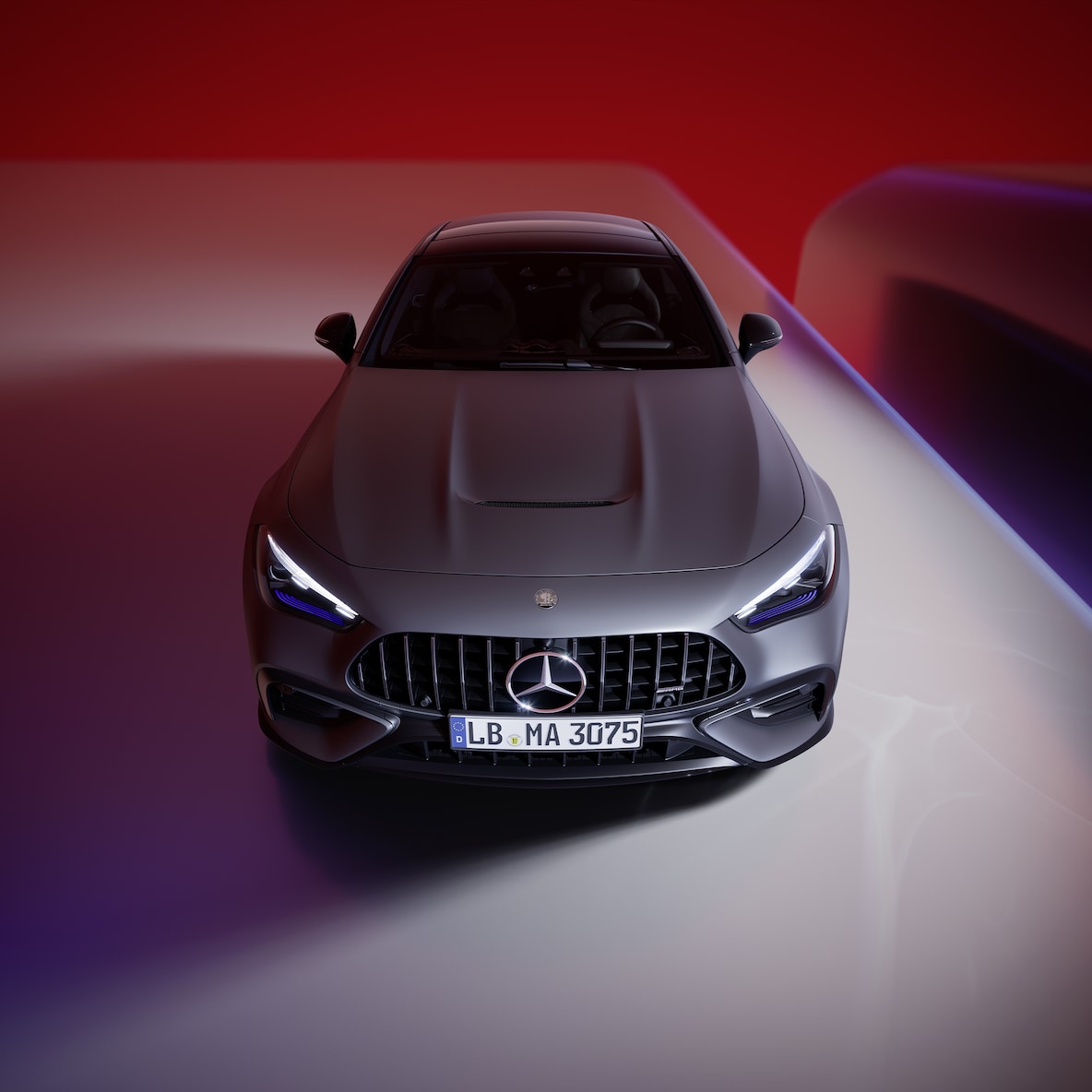 Vue latérale de la Mercedes-AMG CLE 53 4MATIC+ Coupé.