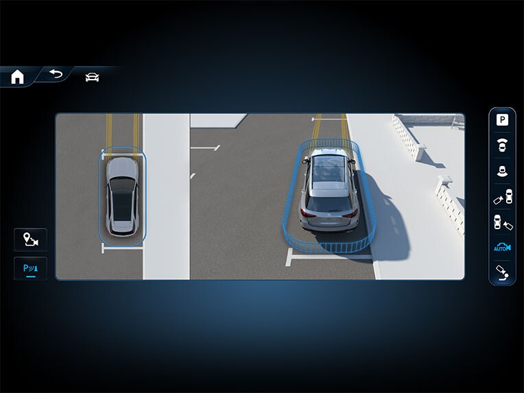 Le Pack Stationnement avec caméras panoramiques de la voiture de luxe CLE Coupé de Mercedes-Benz.