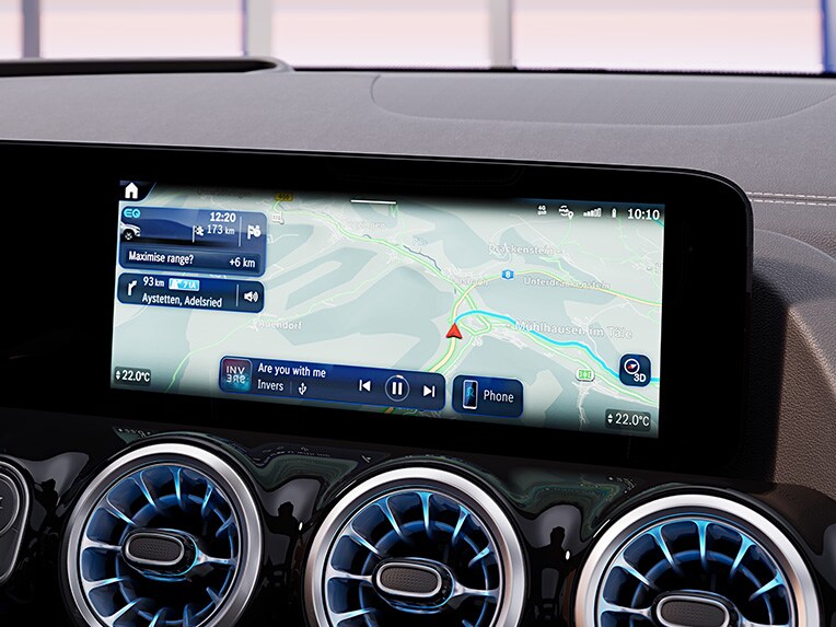 L'autonomie étendue de la Mercedes EQA.
