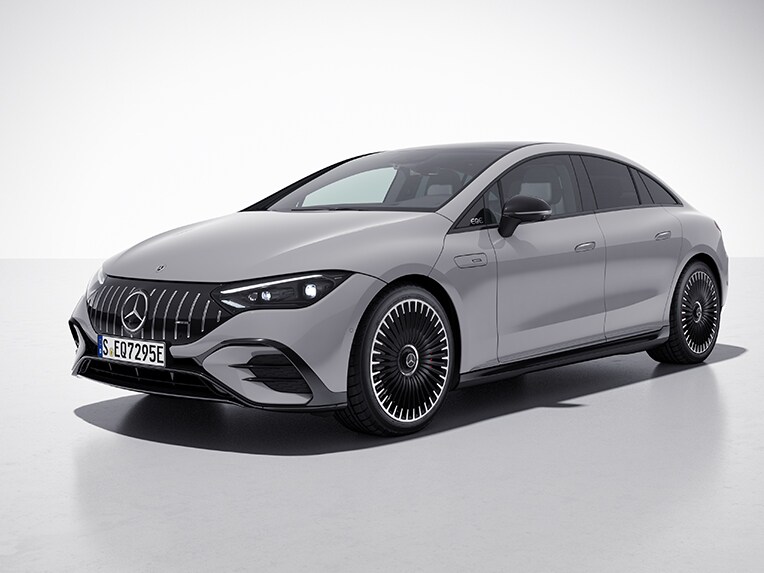 La Mercedes-AMG EQE Berlin avec le Pack Nuit AMG.