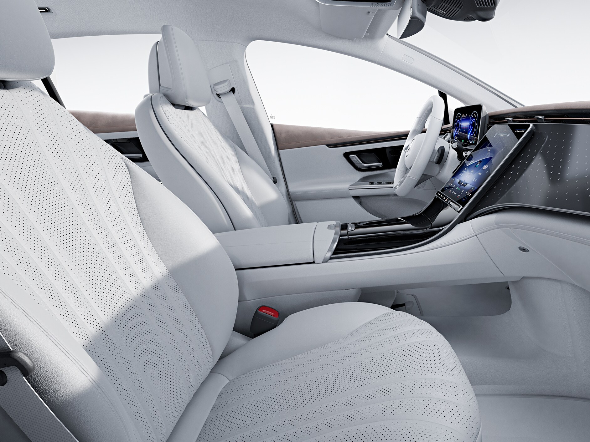 L'habitacle de l'EQE avec le Pack Advanced.