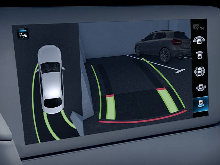 Pack Stationnement avec caméras panoramiques | EQE Berline | Mercedes-Benz