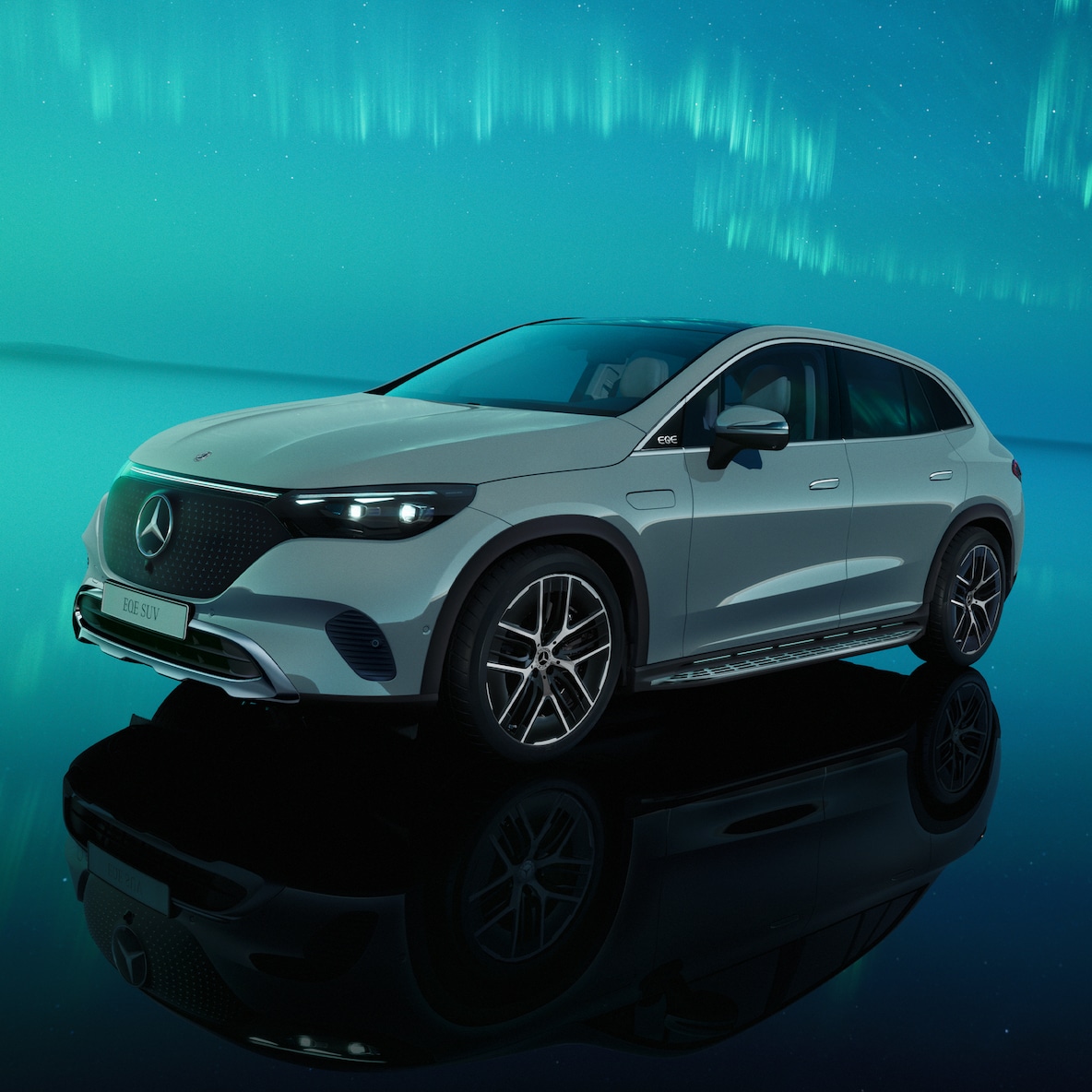 L'extérieur de l’EQE SUV de Mercedes-Benz.