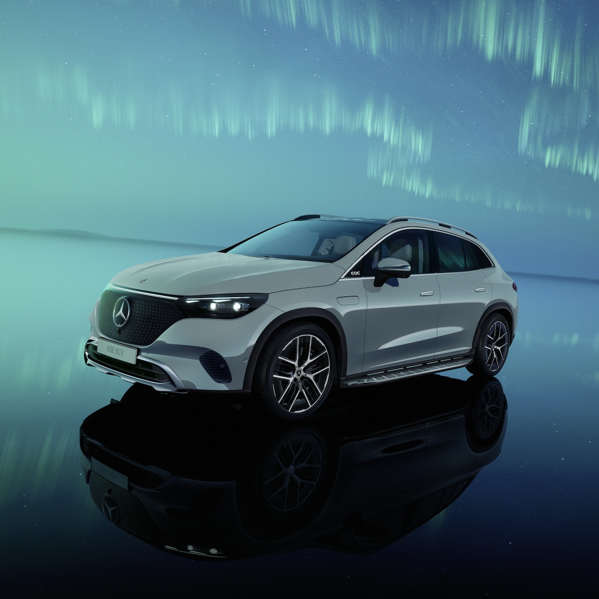 L'extérieur de l’EQE SUV de Mercedes-Benz.
