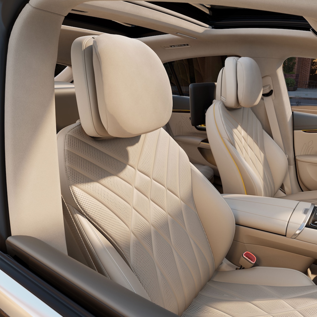 Les options MANUFAKTUR dans le nouvel EQS 100&nbsp;% électrique de Mercedes-Benz.