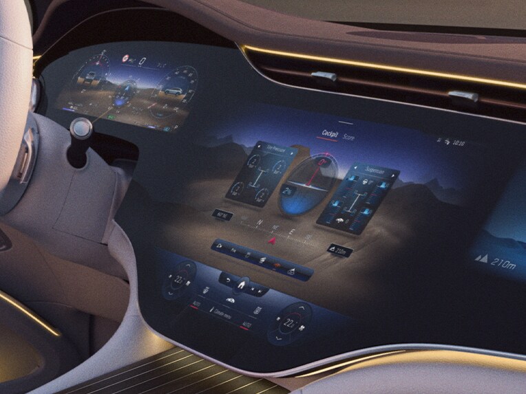 L'OFFROAD COCKPIT de l'EQS SUV de Mercedes-Benz.
