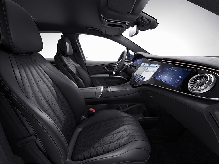 L’intérieur de l’EQS SUV avec AMG Line.