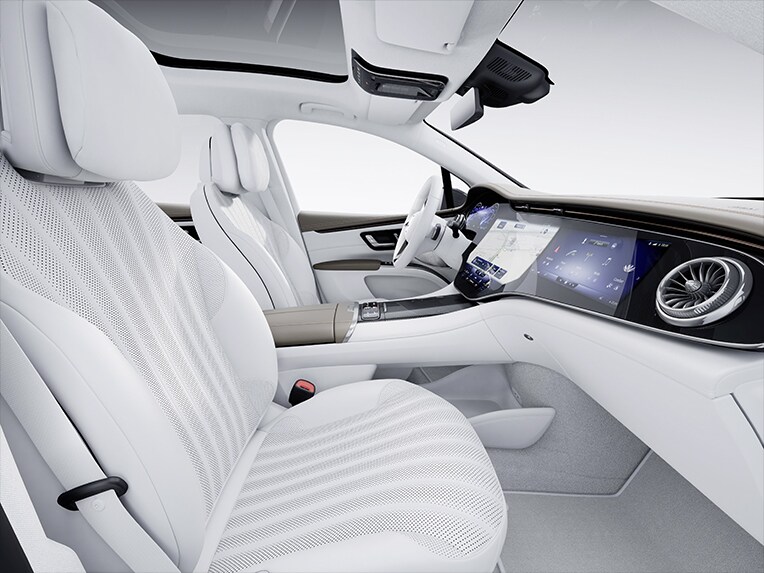 L’intérieur de l’EQS SUV avec Electric Art Line.