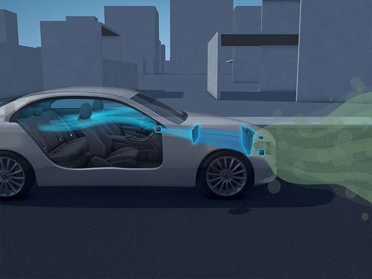 Le fonctionnement d’ENERGIZING AIR CONTROL Plus dans l’EQS de Mercedes-Benz.