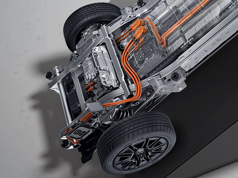 Préconditionnement de la batterie de la Mercedes-Benz Classe G entièrement électrique.