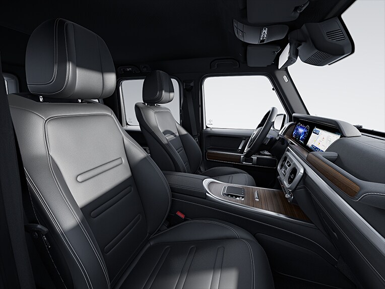 La Mercedes-Benz Classe G entièrement électrique avec équipement de série dans l’habitacle.